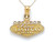 Finejewelers 14k Yellow Gold Two Sided Las Vegas Pendant Necklace Chain Included CG17599A