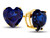 FJC Finejewelers 7x7mm Heart Shaped Created Blue Sapphire Post-With-Friction-Back Stud Earrings in 10 kt Yellow Gold E7975CRS10KYW