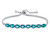 FJC Finejewelers Sterling Silver Slider Chain Adjustable Bracelet with 8 Oval Coated Paraiba Topaz Stones B4372PART
