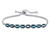 FJC Finejewelers Sterling Silver Slider Chain Adjustable Bracelet with 8 Oval London Blue Topaz Stones B4372LDNT