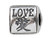 Zable Sterling Silver Live/Love/Laugh Bead / Charm BZ2085T