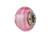 Zable Sterling Silver Pink Striped Murano Glass Bead / Charm BZ1554T