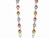 Finejewelers 26 inches Silver Tri-Color 5MM Rosary Bead Necklace 460051T