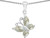 Star K Butterfly Pendant Necklace Made with Sea Shell in Sterling Silver