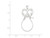 Finejewelers Sterling Silver Claddagh Charm Holder