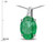 Star K Oval 8x6 Genuine Emerald Journey Pendant Necklace - 313616AP