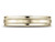Finejewelers 18k Gold 4mm Comfort-fit Satin Finish Center with a Round Edge and Milgrain Carved Design Band - RECF7401S18KD7