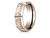 Finejewelers 14 Karat Rose Gold 7mm Comfort-fit Hammered Finish Grooved Carved Design Band - CF6746814KRP4