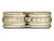 Finejewelers 18 Karat Gold 7.5mm Comfort-fit Hammered Finish Double High Polish Cut Design Band - CF71754318KD95