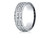 Finejewelers 18 Karat Gold 7.5mm Comfort-fit Hammered Finish Double High Polish Cut Design Band - CF71754318KD6