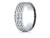 Finejewelers 18 Karat Gold 7.5mm Comfort-fit Hammered Finish Double High Polish Cut Design Band - CF71754318KD6