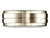 Finejewelers 10k Gold 8mm Comfort-fit Drop Bevel Satin Center Design Band - CF6835210KAF75