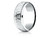 Finejewelers 18k Gold 8mm Comfort-fit Drop Bevel Hammered Finish Design Band - CF6849018KD9