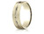 Finejewelers 10k Gold 7mm Comfort-fit Satin-finished with High Polished Center Cut Carved Design Band - CF6741110KAF7