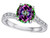 Star K Antique Vintage Style Round 7mm Mystic Topaz Solitaire Engagement Promise Ring - 318607AF7