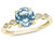 Star K Round 7mm Genuine Sky Blue Topaz Vintage Antique Look Engagement Promise Ring - 318258W85