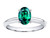Tommaso Design Oval 8x6mm Simulated Emerald Solitaire Engagement Ring - 310740AF85