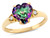 Star K Heart Shaped 8mm Rainbow Mystic Topaz Engagement Promise Wedding Ring - 317810A4