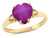 Star K Heart Shaped 8mm Created Star Ruby Engagement Promise Wedding Ring - 317815A4