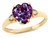 Star K Heart Shaped 8mm Simulated Alexandrite Engagement Promise Wedding Ring - 317805A6
