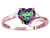 Star K Heart Shape 6mm Rainbow Mystic Topaz bypass Ring - 317237B6