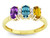 Star K Custom Personalized 3 Three Oval Birthstones Mothers Ring Promise Wedding Band - 317220B9