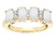 Star K Oval 5x3 Genuine Opal 4 Four Stone Band Ring - 317099AF55