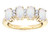 Star K Oval 5x3 Genuine Opal 4 Four Stone Band Ring - 317081P9