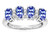 Star K Oval 5x3 Genuine Tanzanite 4 Four Stone Band Ring - 317080B7
