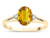 Star K Oval 8x6 Genuine Citrine Split Shank Three Stone Engagement Promise Ring - 317009AF7