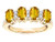 Star K Genuine Citrine Oval 5x3 4 Four Stone Band Ring - 317141AF4