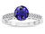 Star K Round 7mm Genuine Iolite Channel Set Engagement Promise Ring - 316955AF8