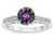 Star K Round 7mm Rainbow Mystic Topaz Channel Set Engagement Promise Ring - 316927W4