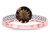 Star K Round 7mm Genuine Smoky Quartz Channel Set Engagement Promise Ring - 316929AF9