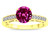 Star K Round 7mm Simulated Pink Tourmaline Channel Set Engagement Promise Ring - 316922W6