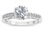 Star K Round 7mm Genuine White Topaz Channel Set Engagement Promise Ring - 316928AP5