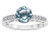 Star K Round 7mm Genuine Sky Blue Topaz Channel Set Engagement Promise Ring - 316911AP6