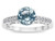 Star K Round 7mm Genuine Sky Blue Topaz Channel Set Engagement Promise Ring - 316911W85