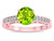 Star K Round 7mm Genuine Peridot Channel Set Engagement Promise Ring - 316916AF45