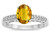 Star K Oval 8x6 Genuine Citrine Channel Set Engagement Promise Ring - 316813P75