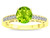 Star K Round 7mm Genuine Peridot Channel Set Engagement Promise Ring - 316916AF4