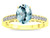 Star K Oval 8x6 Genuine Sky Blue Topaz Channel Set Engagement Promise Ring - 316806B7