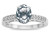 Star K Oval 8x6 Genuine Aquamarine Channel Set Engagement Promise Ring - 316807P6