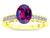 Star K Oval 8x6 Genuine Rhodolite Channel Set Engagement Promise Ring - 316816B8