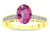 Star K Oval 8x6 Created Pink Sapphire Channel Set Engagement Promise Ring - 316839AF65
