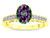 Star K Oval 8x6 Rainbow Mystic Topaz Channel Set Engagement Promise Ring - 316843AF65