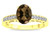 Star K Oval 8x6 Genuine Smoky Quartz Channel Set Engagement Promise Ring - 316845AF45
