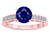 Star K Round 7mm Created Sapphire Channel Set Engagement Promise Ring - 316898B65
