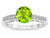 Star K Round 7mm Genuine Peridot Channel Set Engagement Promise Ring - 316895A75