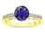 Star K Round 7mm Genuine Iolite Channel Set Engagement Promise Ring - 316892B4